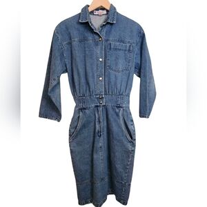 Vintage Allison Blair Denim Dress Size 7